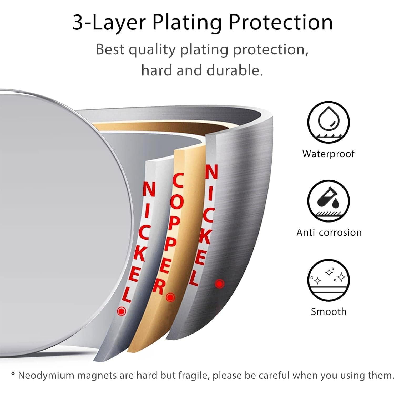 Imanes de disco redondo BOOM 12x3mm N42 paquete de 50