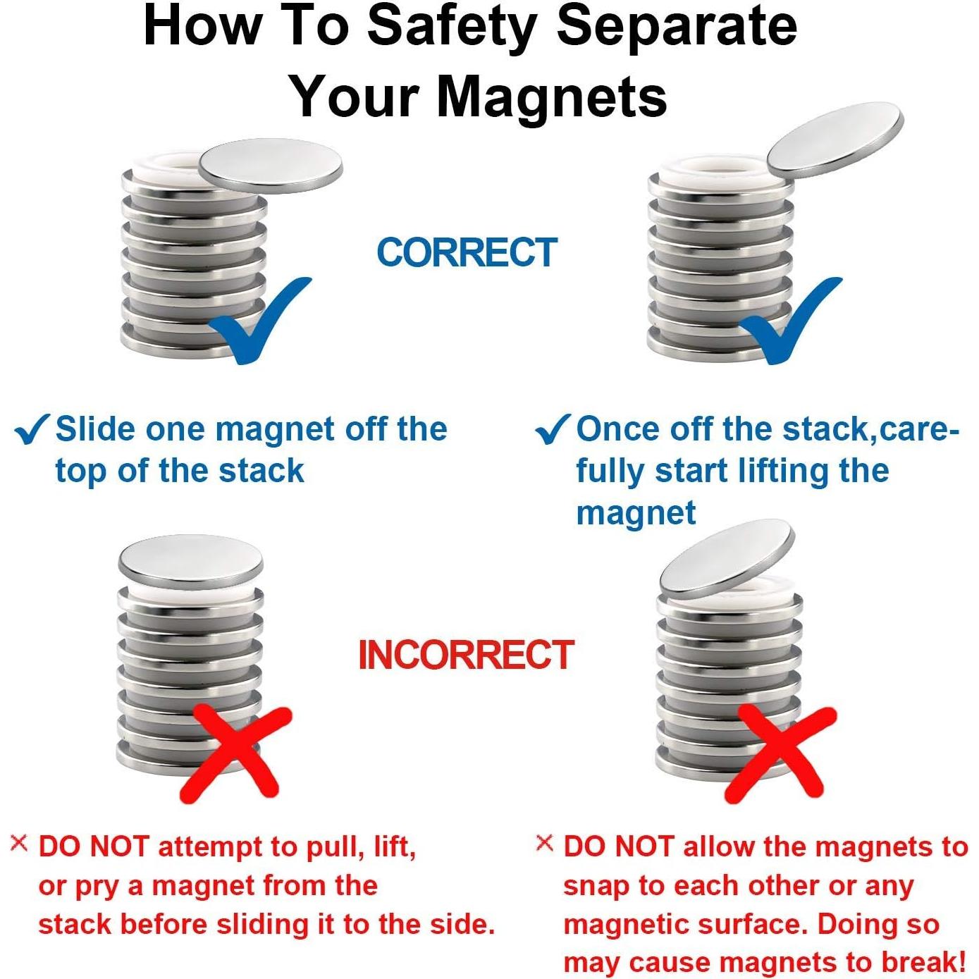 Imanes de disco redondo BOOM 12x3mm N42 paquete de 50