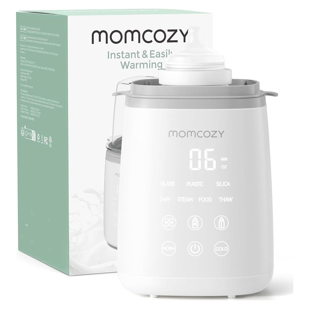 Calentador de Botellas Momcozy Rápido con Temporizador y Apagado Automático