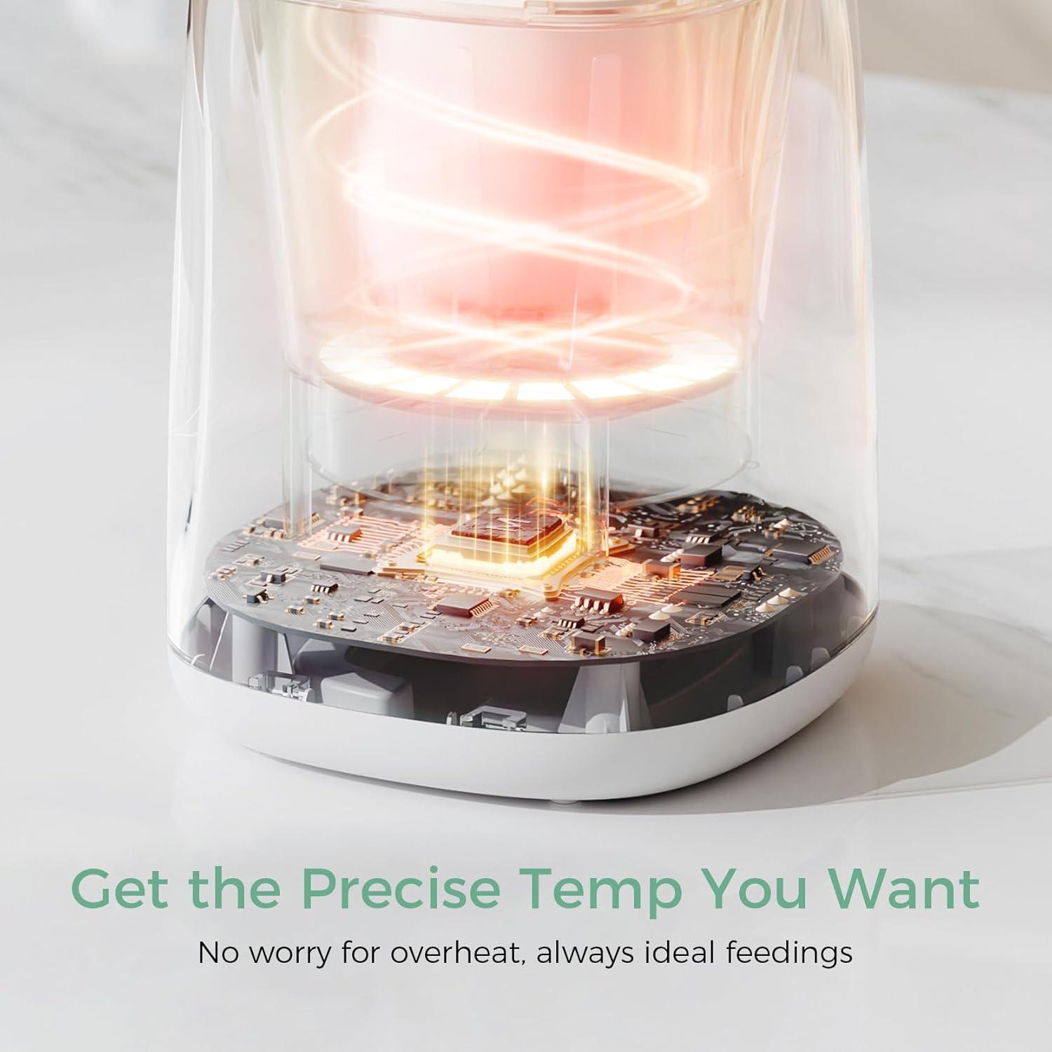 Calentador de Botellas Momcozy Rápido con Temporizador y Apagado Automático