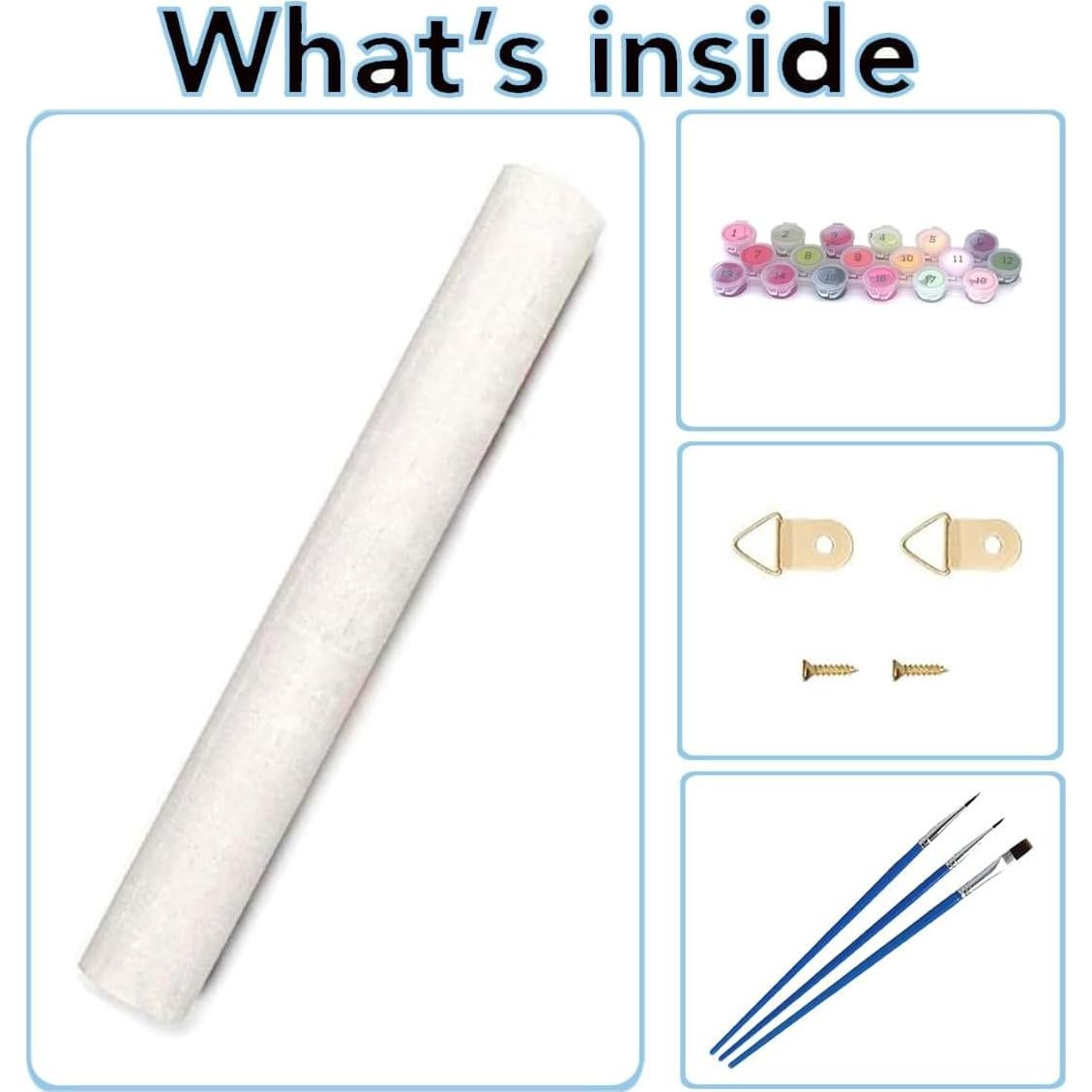 HIVIEW Kit de Pintura por Números 2PCS 30.5x40.6cm Lienzo