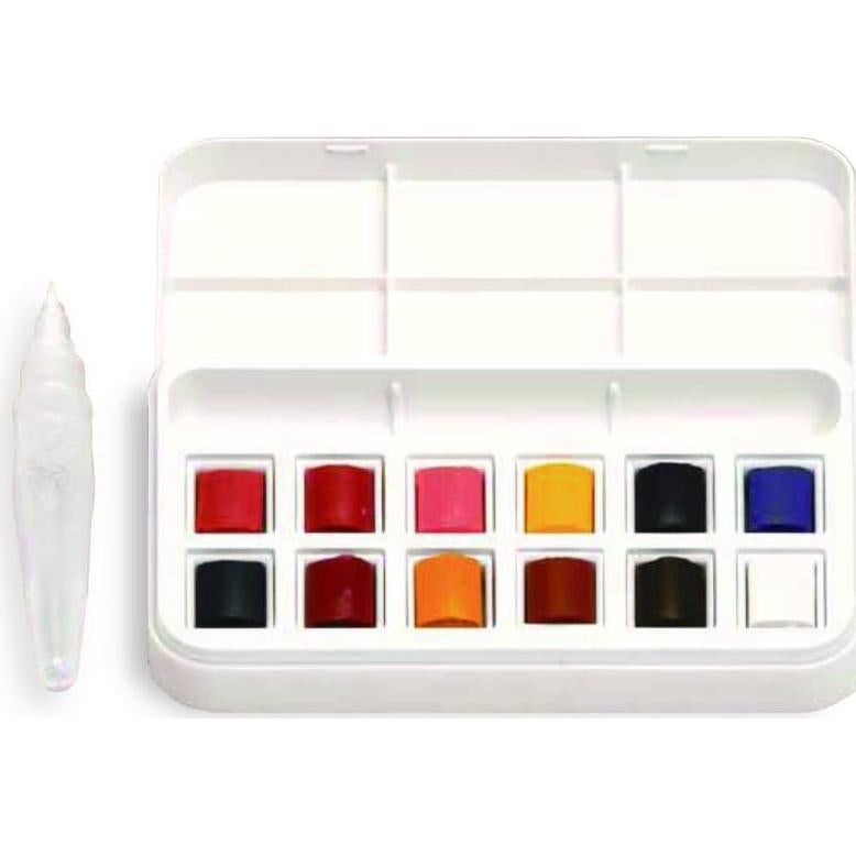 Acuarelas Winsor & Newton Cotman 12 Colores con Pincel