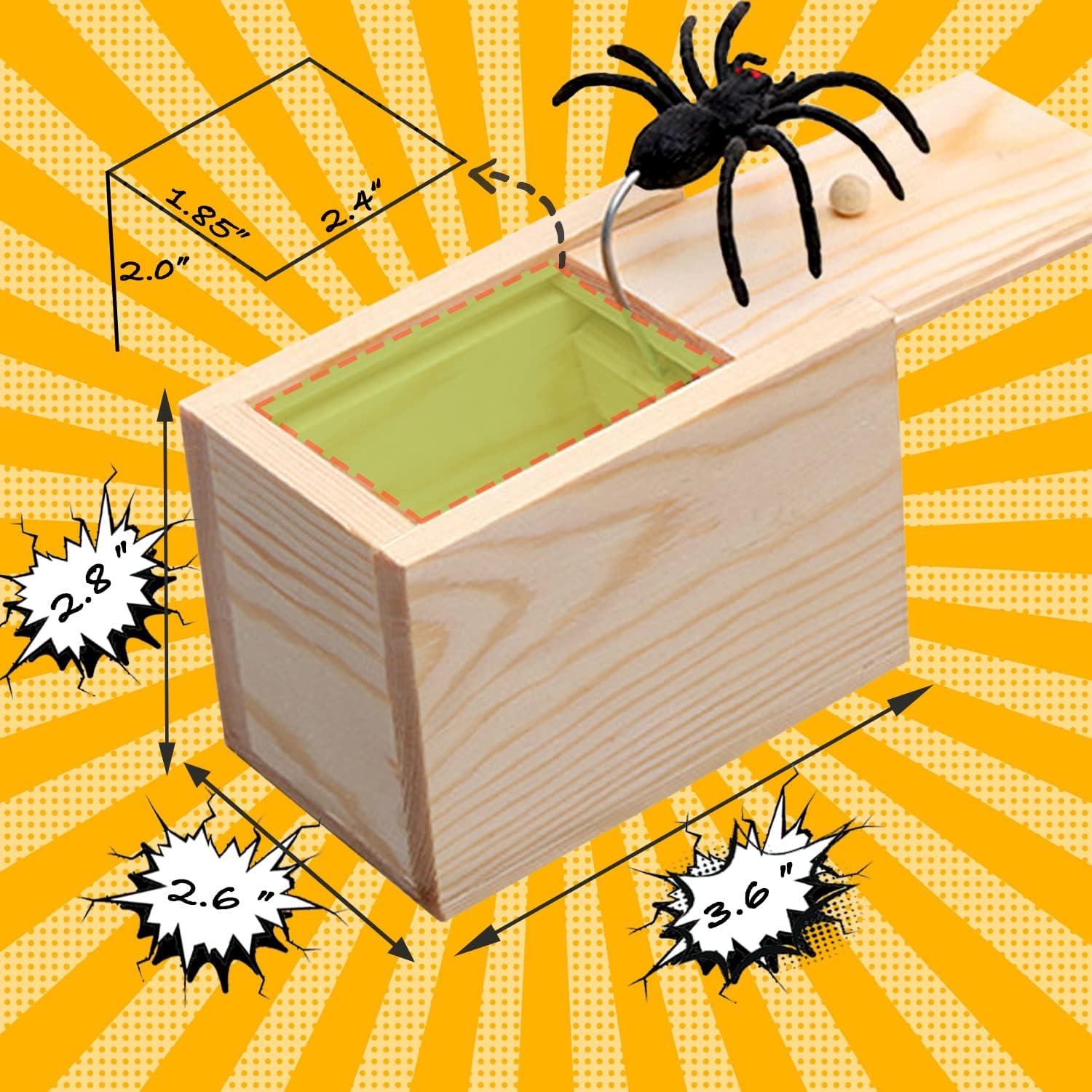 Caja de Broma Araña Juguete Gag Jishi - 6.5x7x9 cm