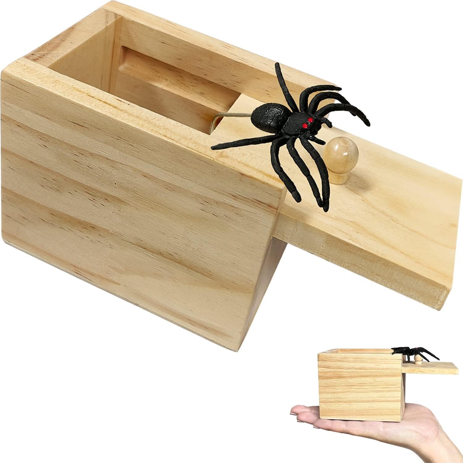 Caja de Broma Araña Juguete Gag Jishi - 6.5x7x9 cm