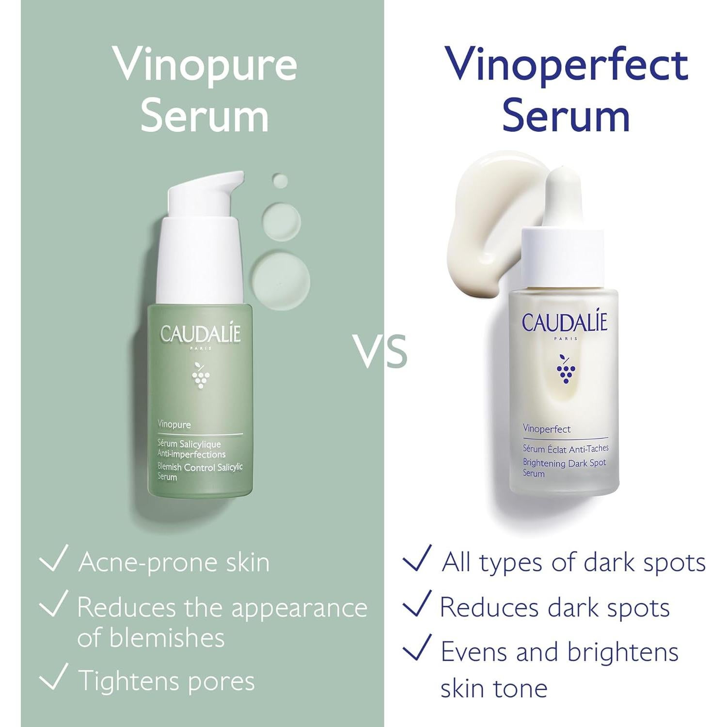 Suero Vinopure Caudalie 30 mL - Ácido Salicílico y Niacinamida