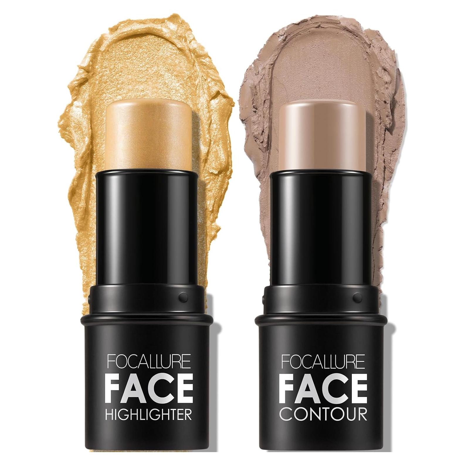 Lápiz Contorno FOCALLURE 2 Pcs Hidratante 22+09