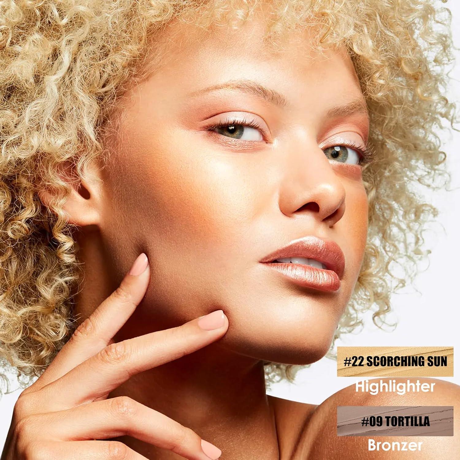 Lápiz Contorno FOCALLURE 2 Pcs Hidratante 22+09