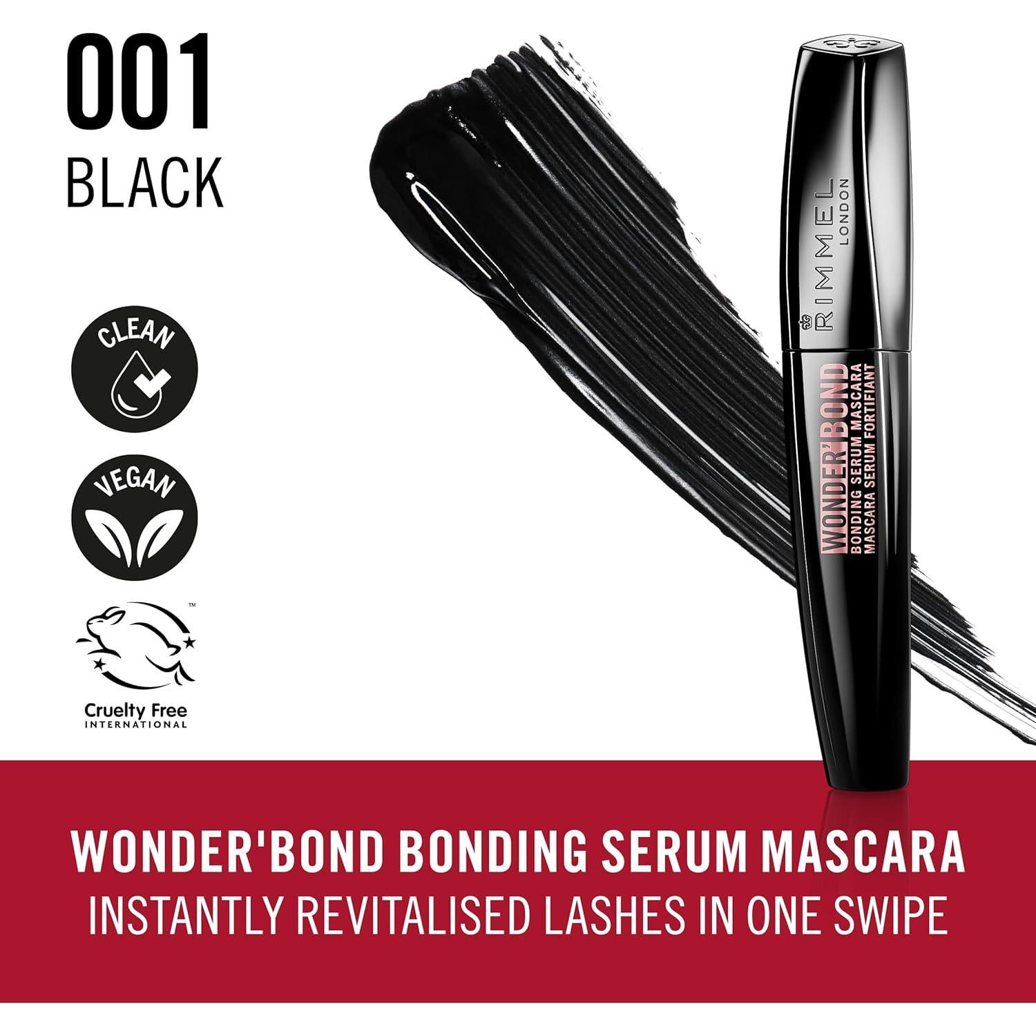 Máscara Suero de Enlace Rimmel Wonder'Bond 11ml Negro