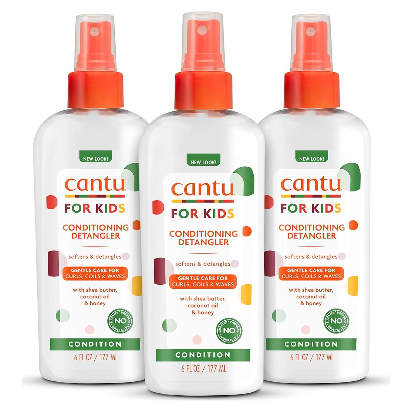 Acondicionador Desenredante Cantu para Niños 177 ml x3 Sin Sulfatos