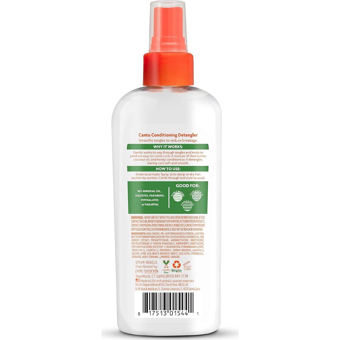 Acondicionador Desenredante Cantu para Niños 177 ml x3 Sin Sulfatos