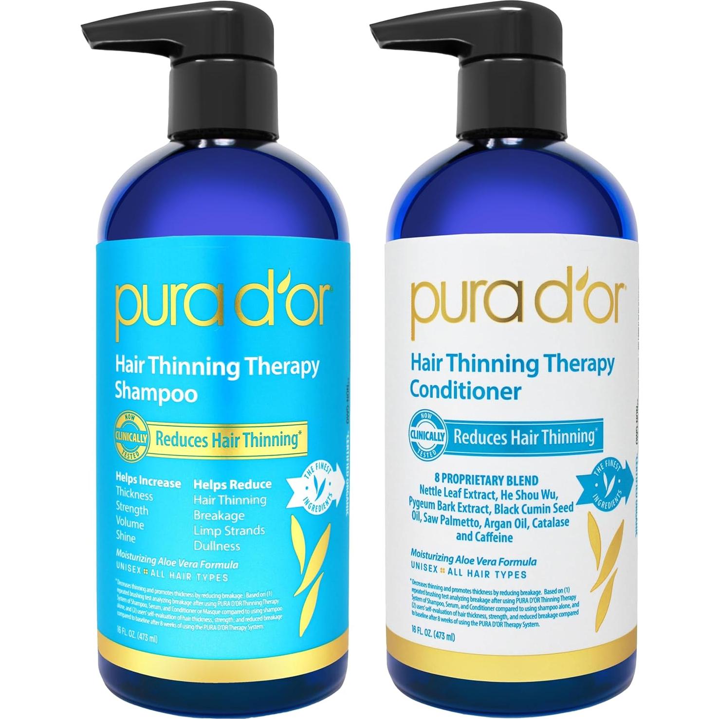 Set Champú y Acondicionador PURA D'OR Vinagre de Sidra + Biotina