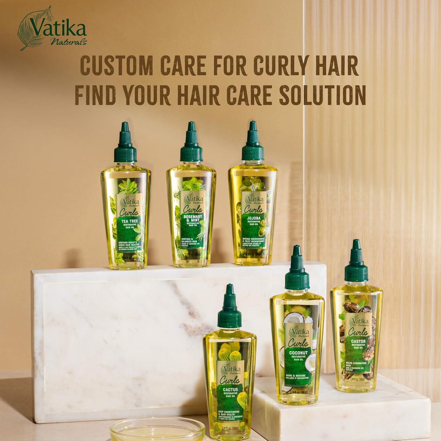 Aceite para Cabello Rizado Vatika Naturals Cactus Curls 100ml