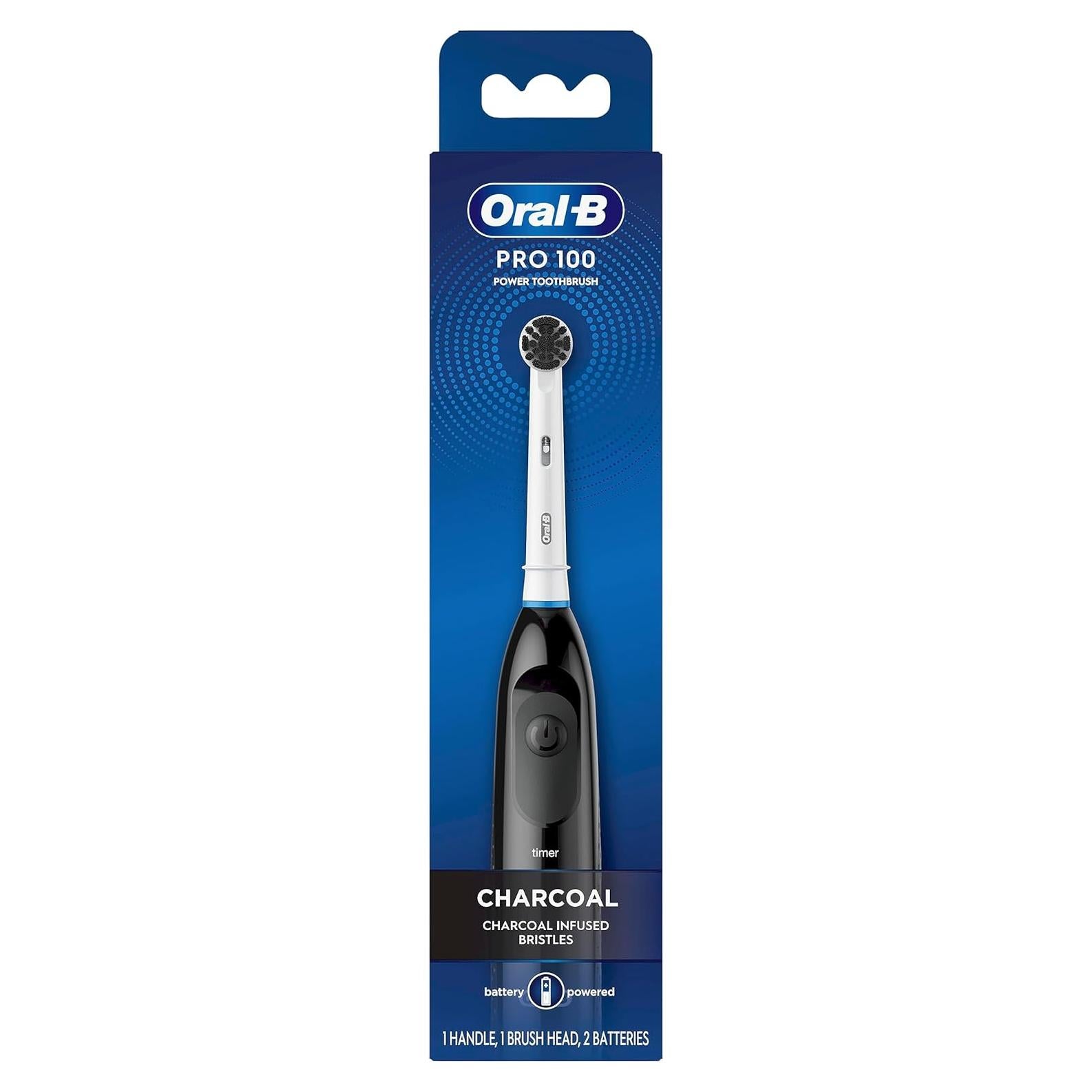 Cepillo de dientes eléctrico Oral-B Pro 100 con carbón negro