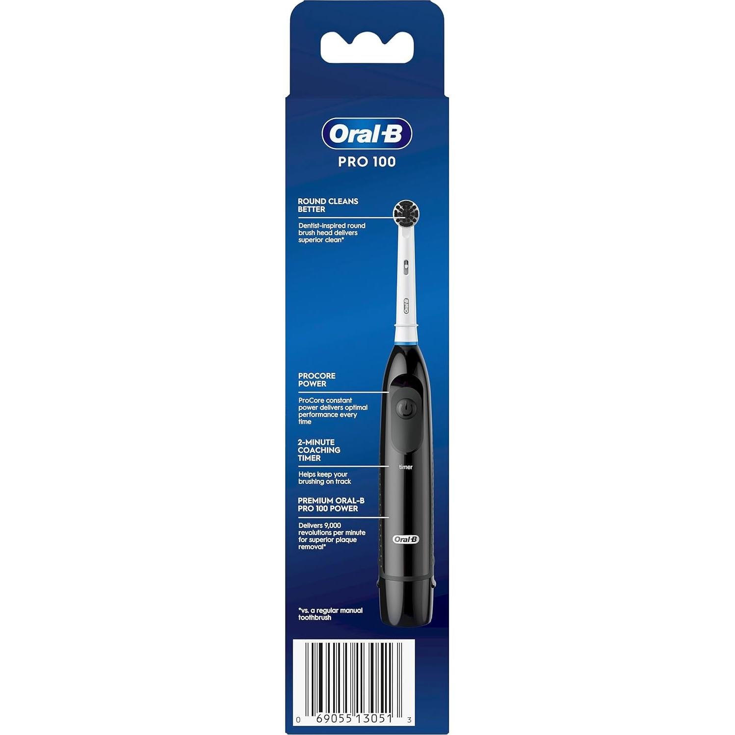 Cepillo de dientes eléctrico Oral-B Pro 100 con carbón negro