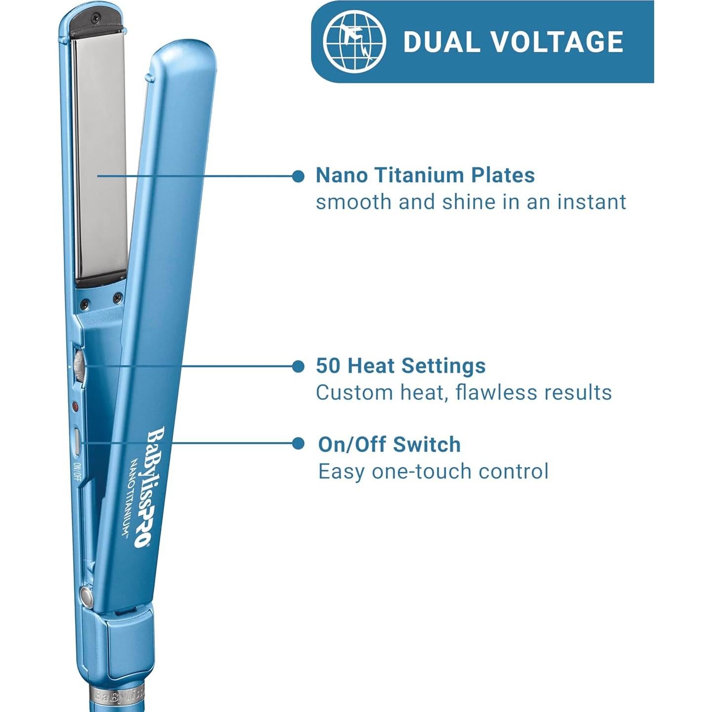 Plancha Alisadora BaBylissPRO 1" Ultra Delgada 35.5cm