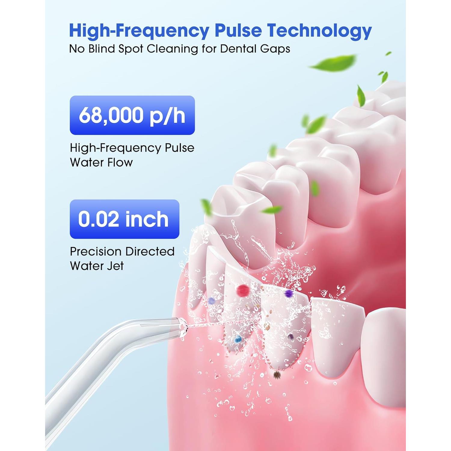 Irrigador Oral Portátil HOHOO FC1591 300ML Recargable IPX7