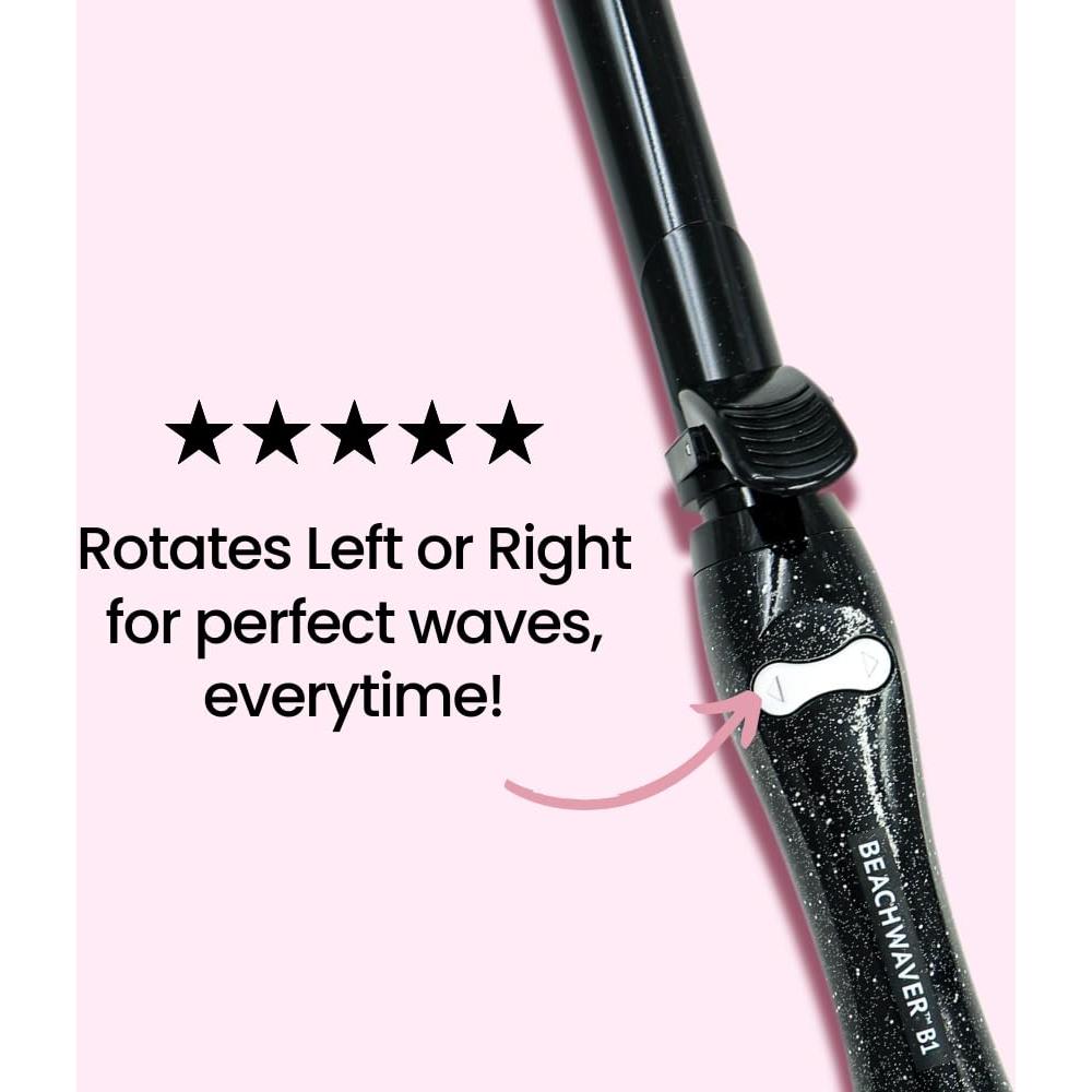 Beachwaver B-Series Rizador de Cabello 1" Brillo Negro
