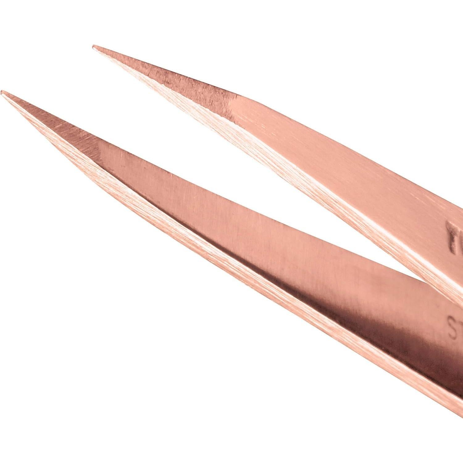Pinzas de Precisión Tweezerman Oro Rosa - Acero Inoxidable