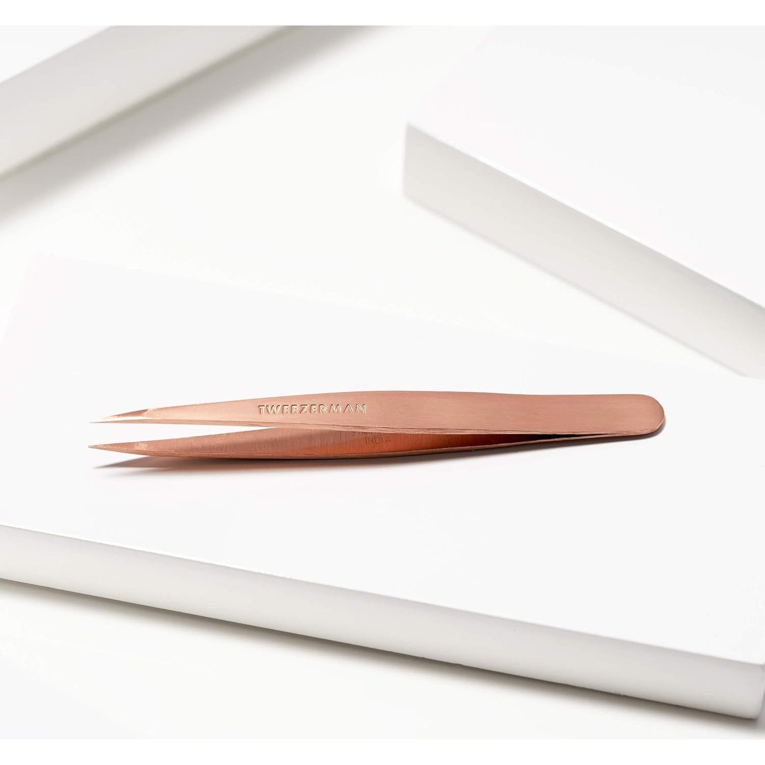 Pinzas de Precisión Tweezerman Oro Rosa - Acero Inoxidable