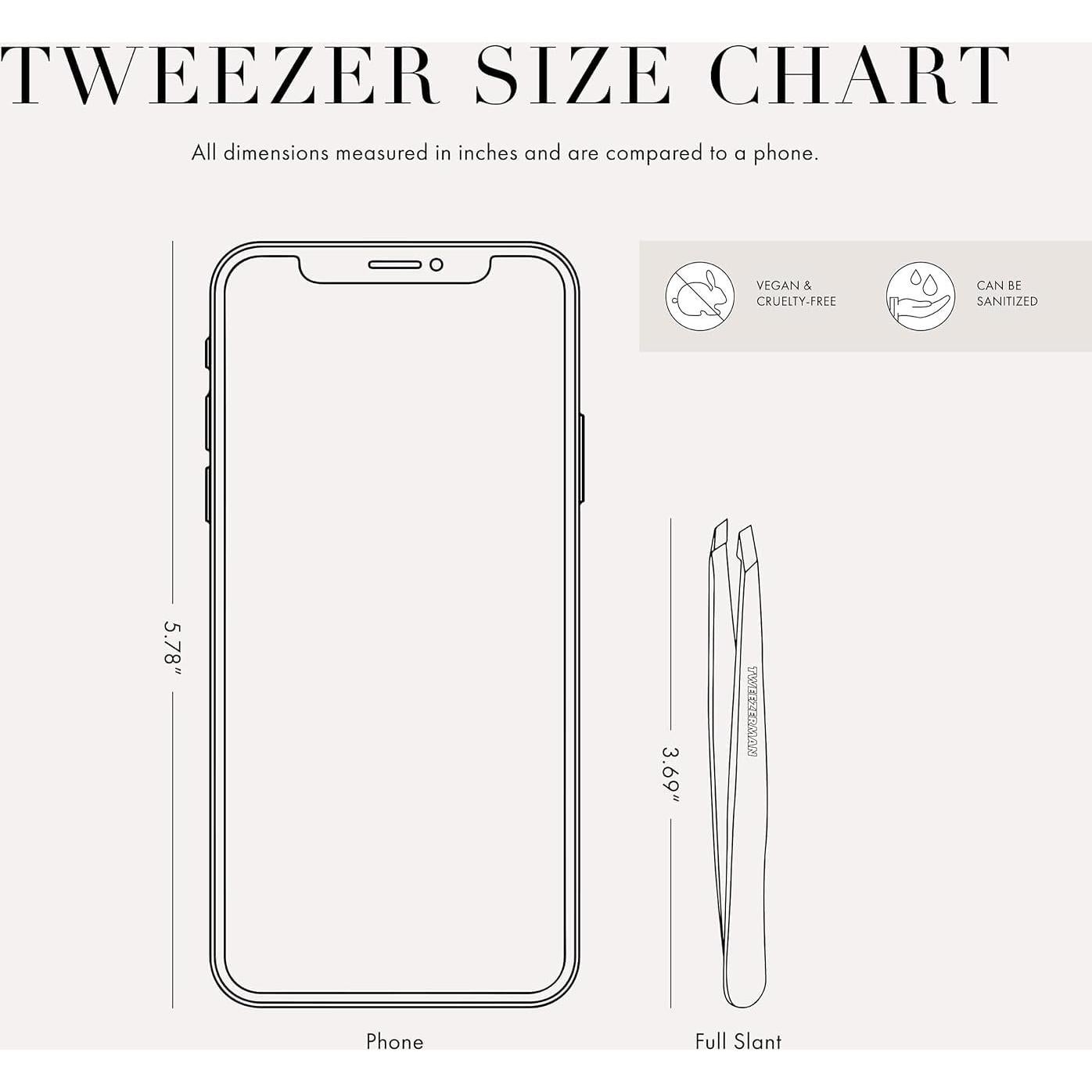 Pinzas de Precisión Tweezerman Oro Rosa - Acero Inoxidable