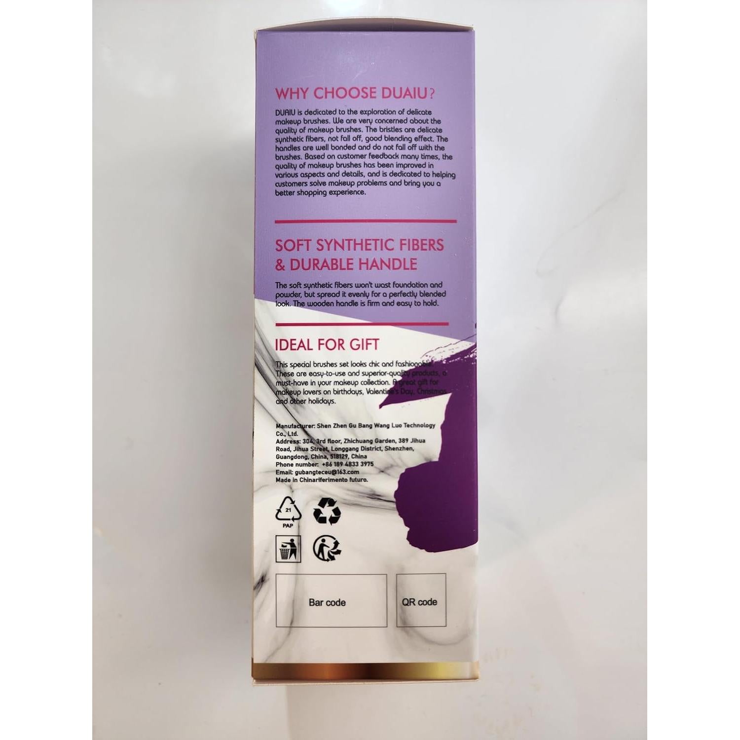 Conjunto de Brochas de Maquillaje DUAIU 15 Piezas Profesional