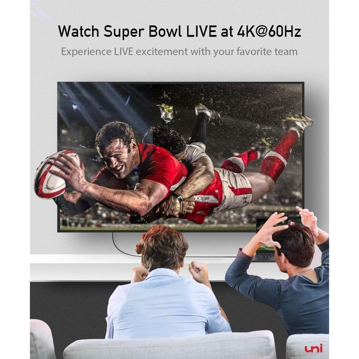 Cable USB C a HDMI uni 2 Pack 4K 60Hz 2m Gris