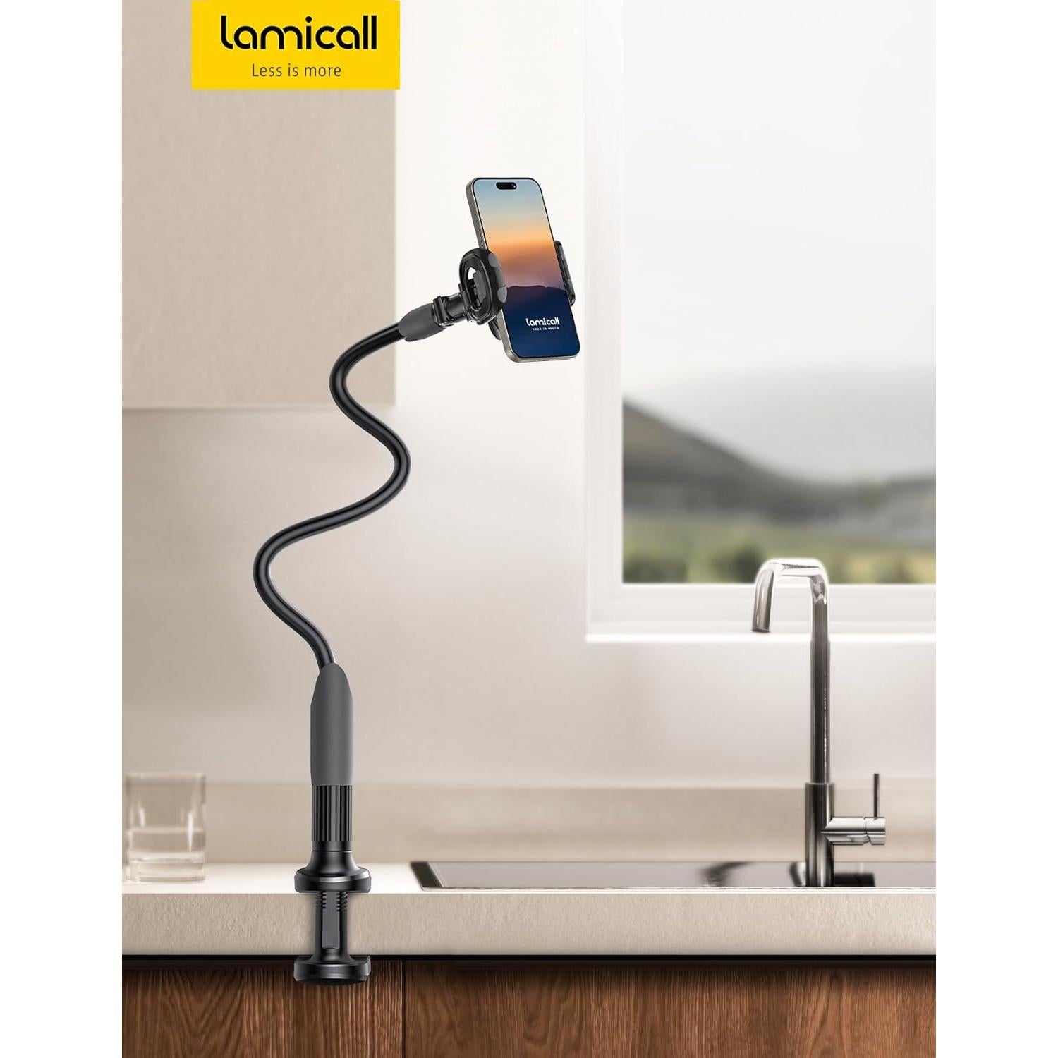 Soporte para teléfono Lamicall LS05-CA-B cuello de ganso