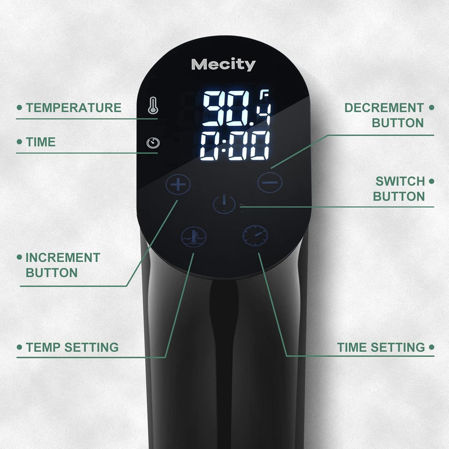 Cocedor Sous Vide Mecity SVJ-2000 1100W Precisión 0.5°C