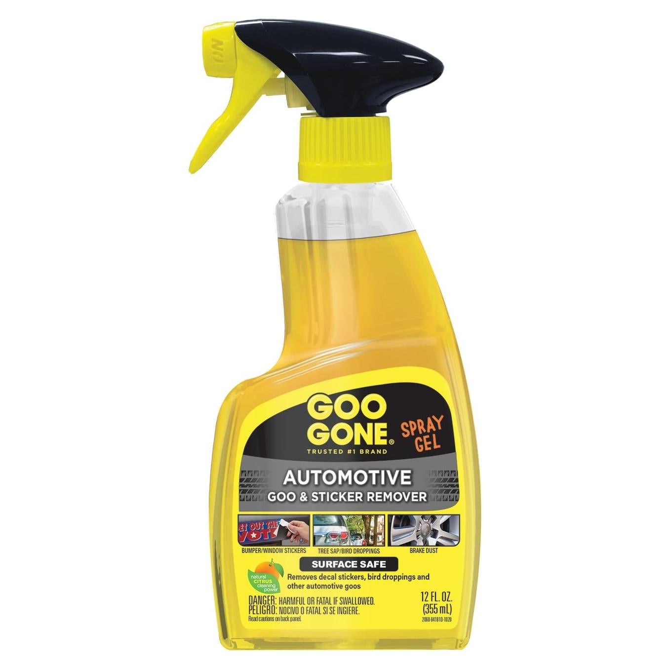 Goo Gone Automotriz 355 ml - Limpiador de Interiores y Llantas