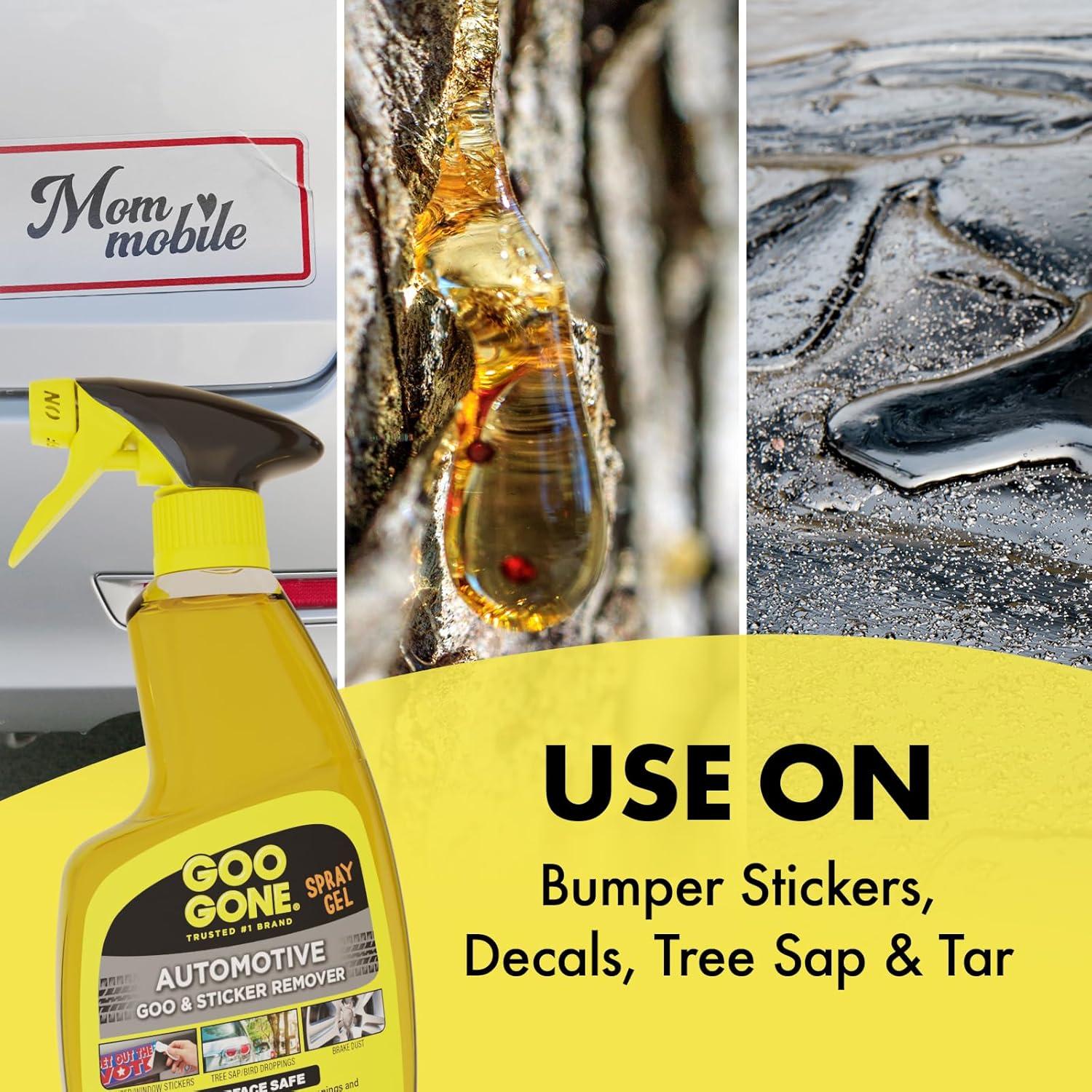 Goo Gone Automotriz 355 ml - Limpiador de Interiores y Llantas