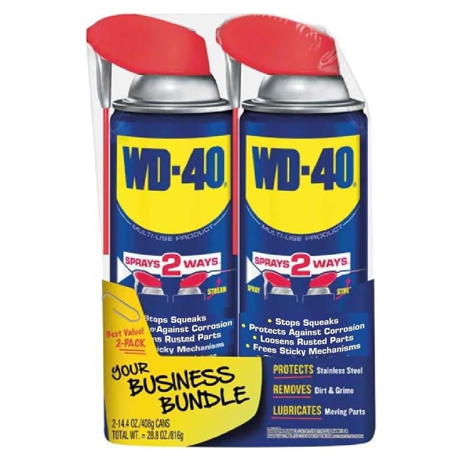 WD-40 Multiuso Original 408 g con Popote Inteligente - 2 Pack