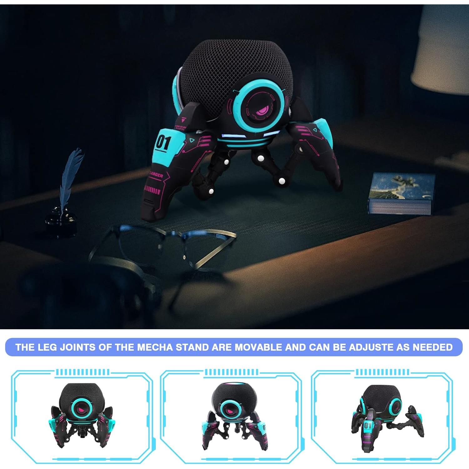 Soporte Decorativo para Echo Dot 4ta/5ta Gen y HomePod Mini Negro