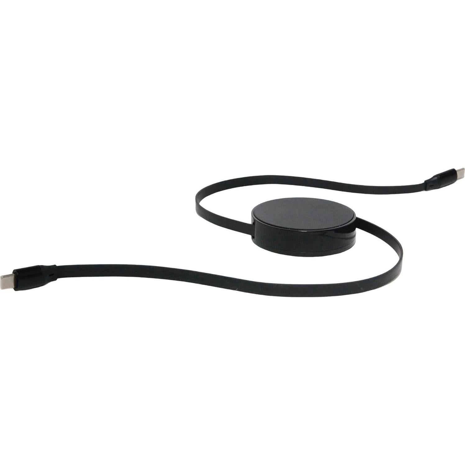 Cable Retráctil BoxWave USB Tipo-C 240W - Negro