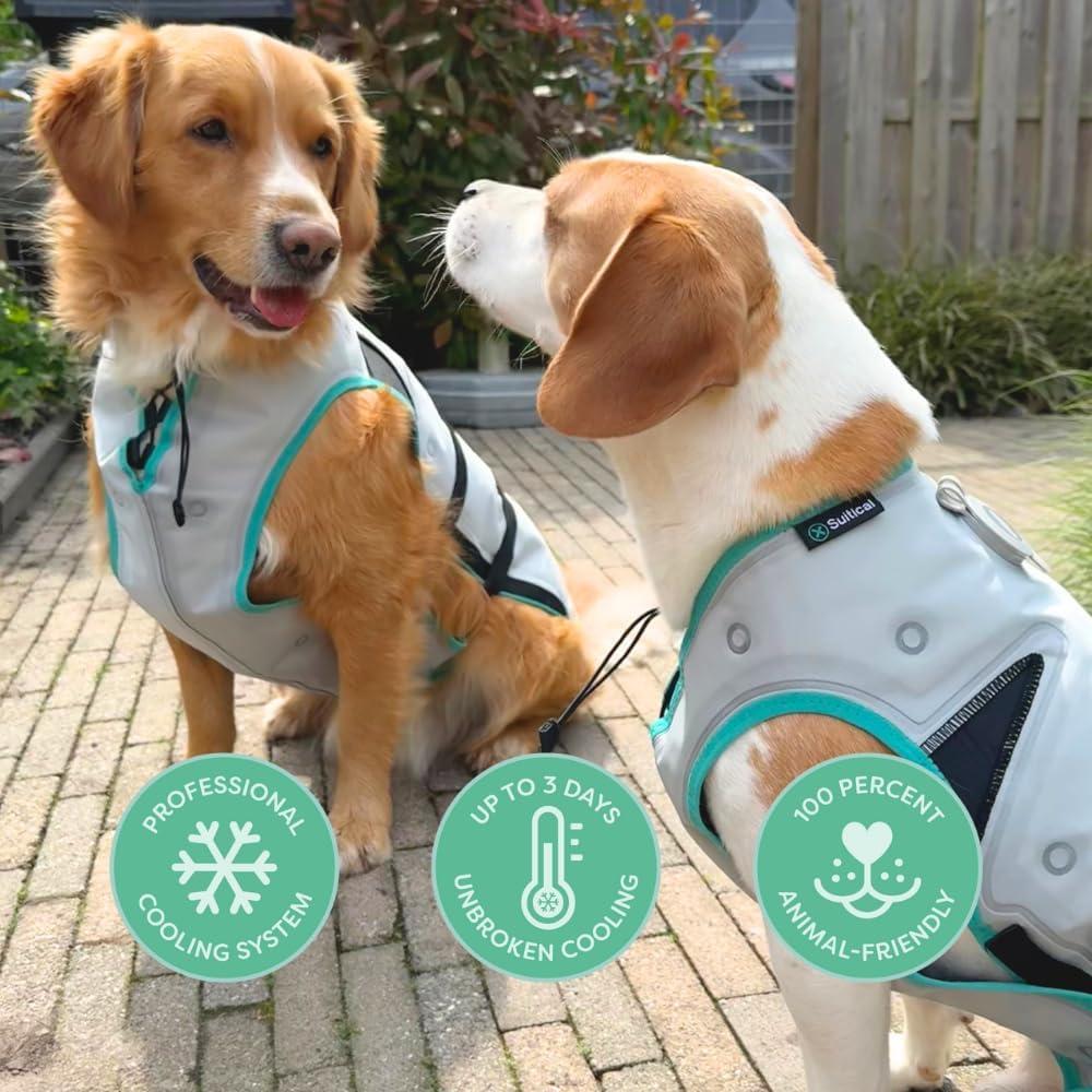 Chaleco Enfriador Suitical para Perros | Talla S | Plata