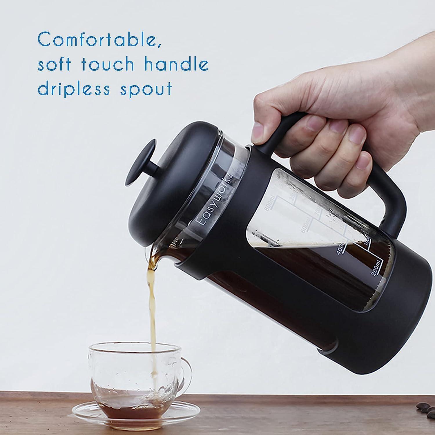 Cafetera Prensa Francesa Easyworkz 350ml Vidrio Borosilicato