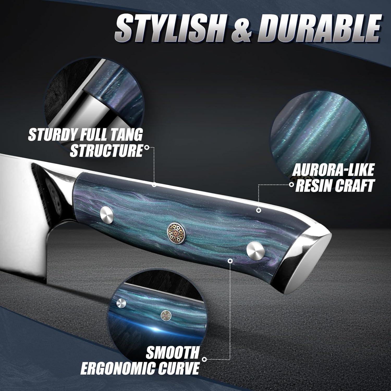 Cuchillo de Chef Huusk 20 cm Acero Inoxidable Mango Resina