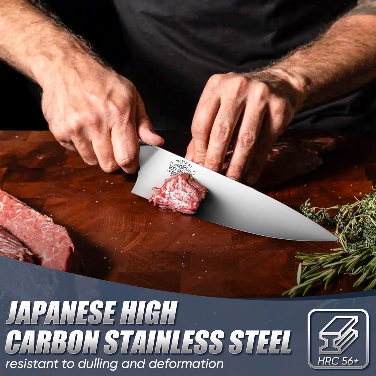 Cuchillo de Chef Huusk 20 cm Acero Inoxidable Mango Resina