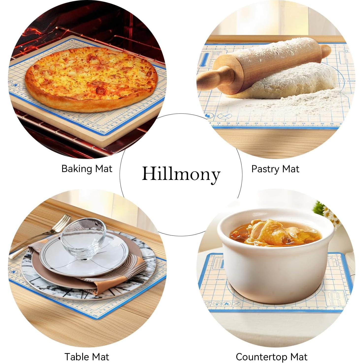 Alfombrilla de Silicona Hillmony 71.1x50.8cm y 40.6x30.5cm Azul