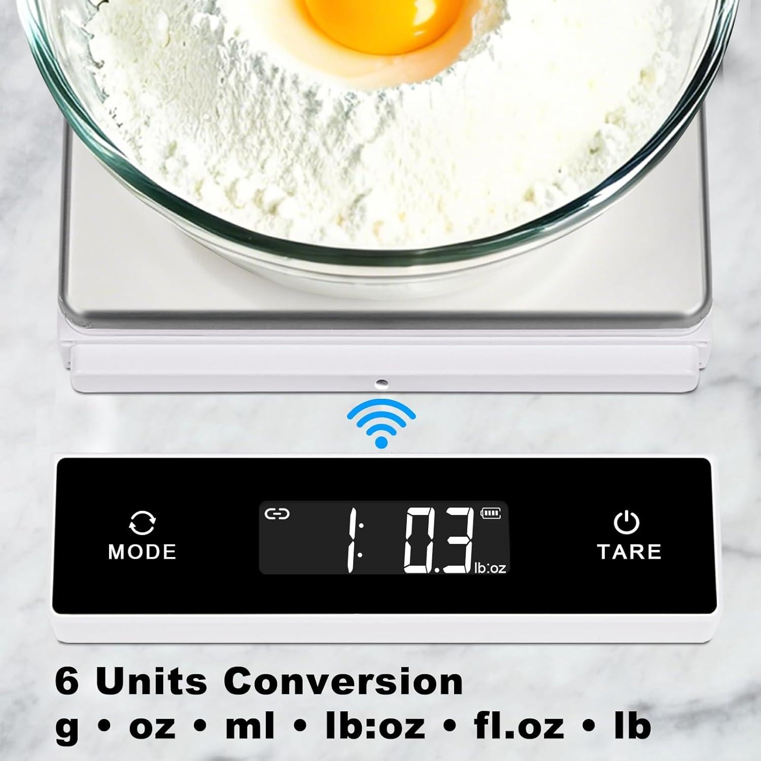 Balanza de Cocina Digital THINKSCALE 5kg Acero Inoxidable USB
