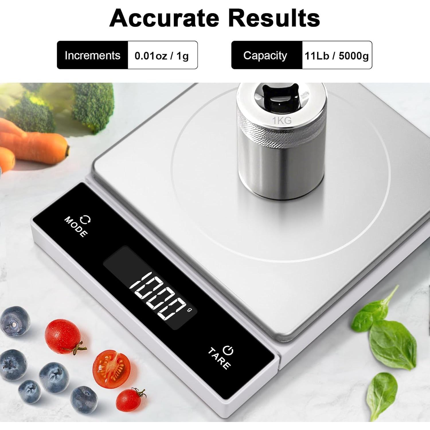 Balanza de Cocina Digital THINKSCALE 5kg Acero Inoxidable USB