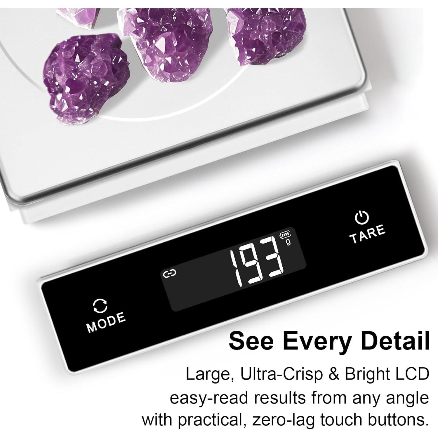 Balanza de Cocina Digital THINKSCALE 5kg Acero Inoxidable USB