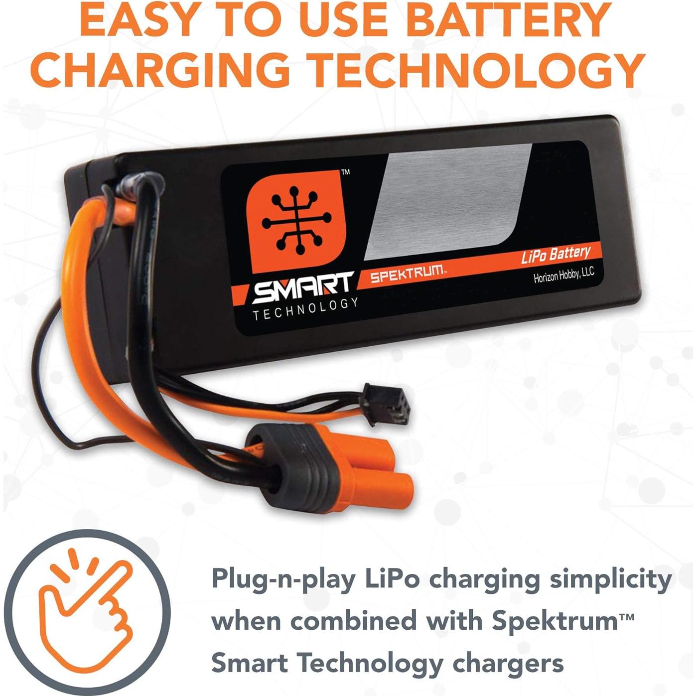 Batería LiPo 11.1V 5000mAh 3S 50C Spektrum Smart Hardcase