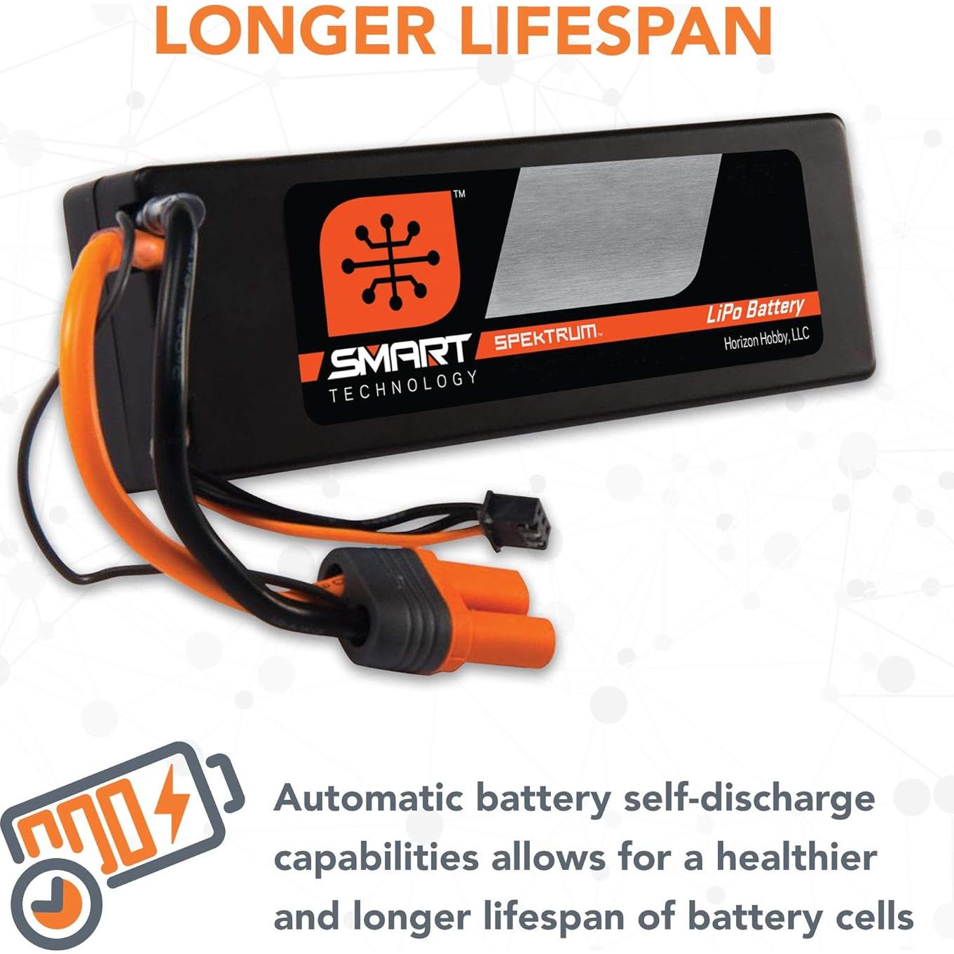 Batería LiPo 11.1V 5000mAh 3S 50C Spektrum Smart Hardcase