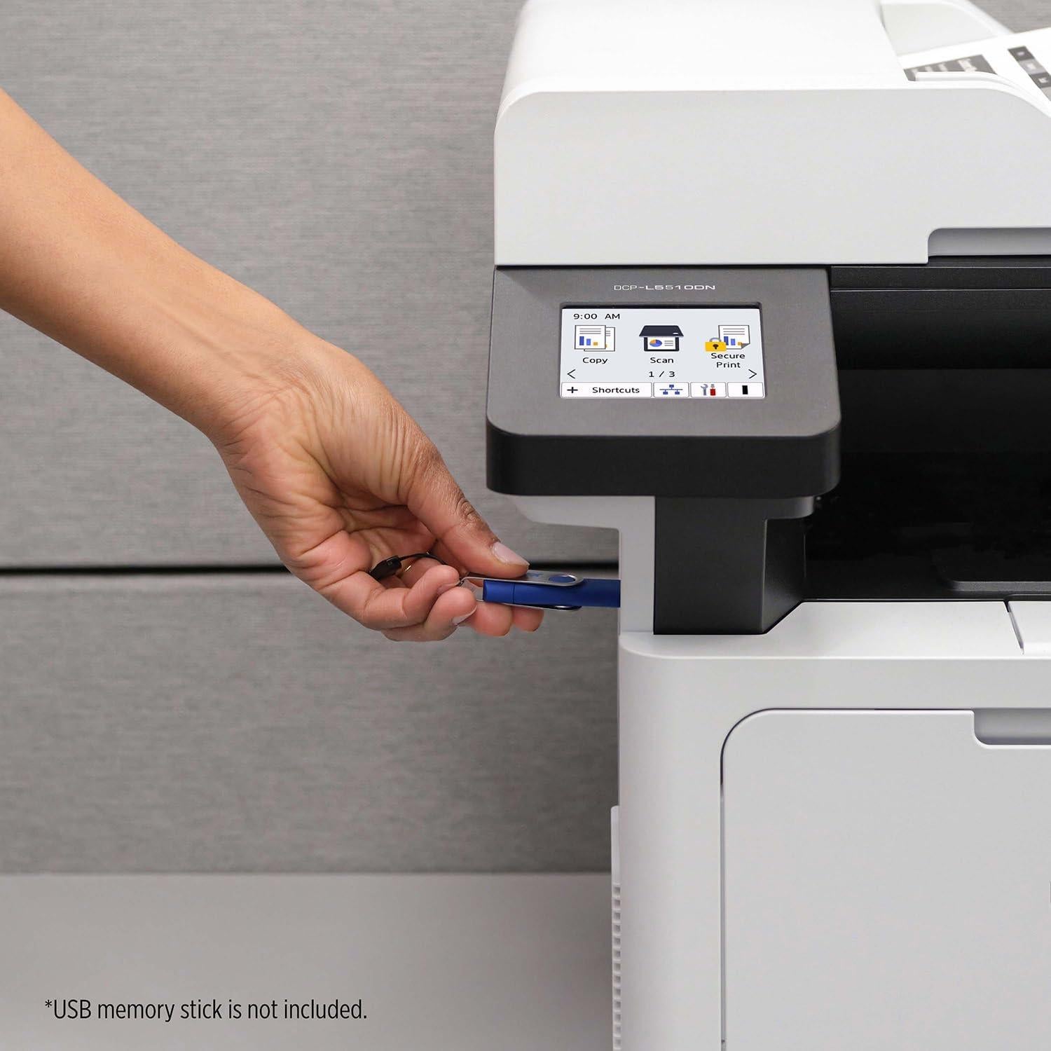 Impresora Láser Monocromática Brother DCP-L5510DN Todo-en-Uno