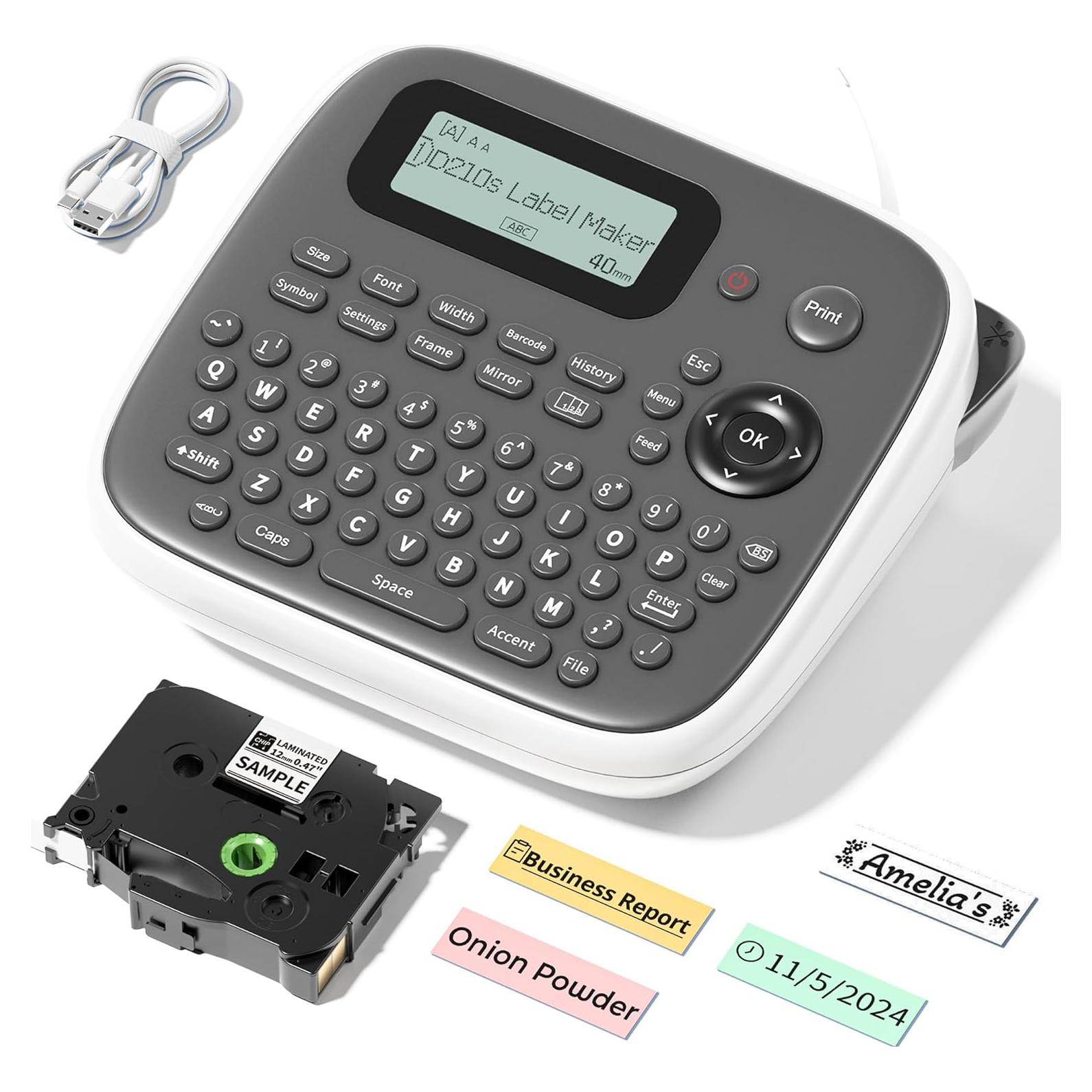 Máquina de Etiquetas VolenGo D210S Portátil 12mm Impermeable