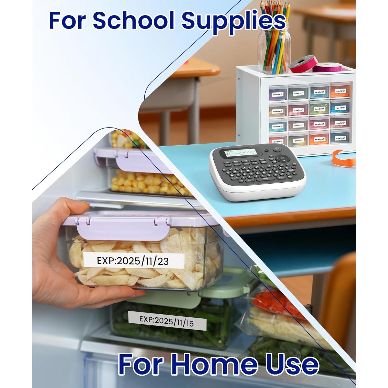 Máquina de Etiquetas VolenGo D210S Portátil 12mm Impermeable