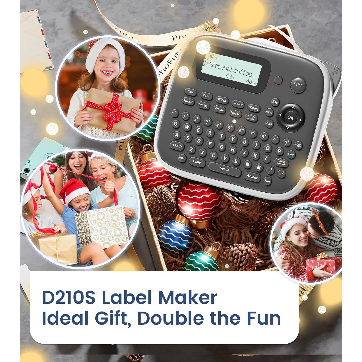 Máquina de Etiquetas VolenGo D210S Portátil 12mm Impermeable