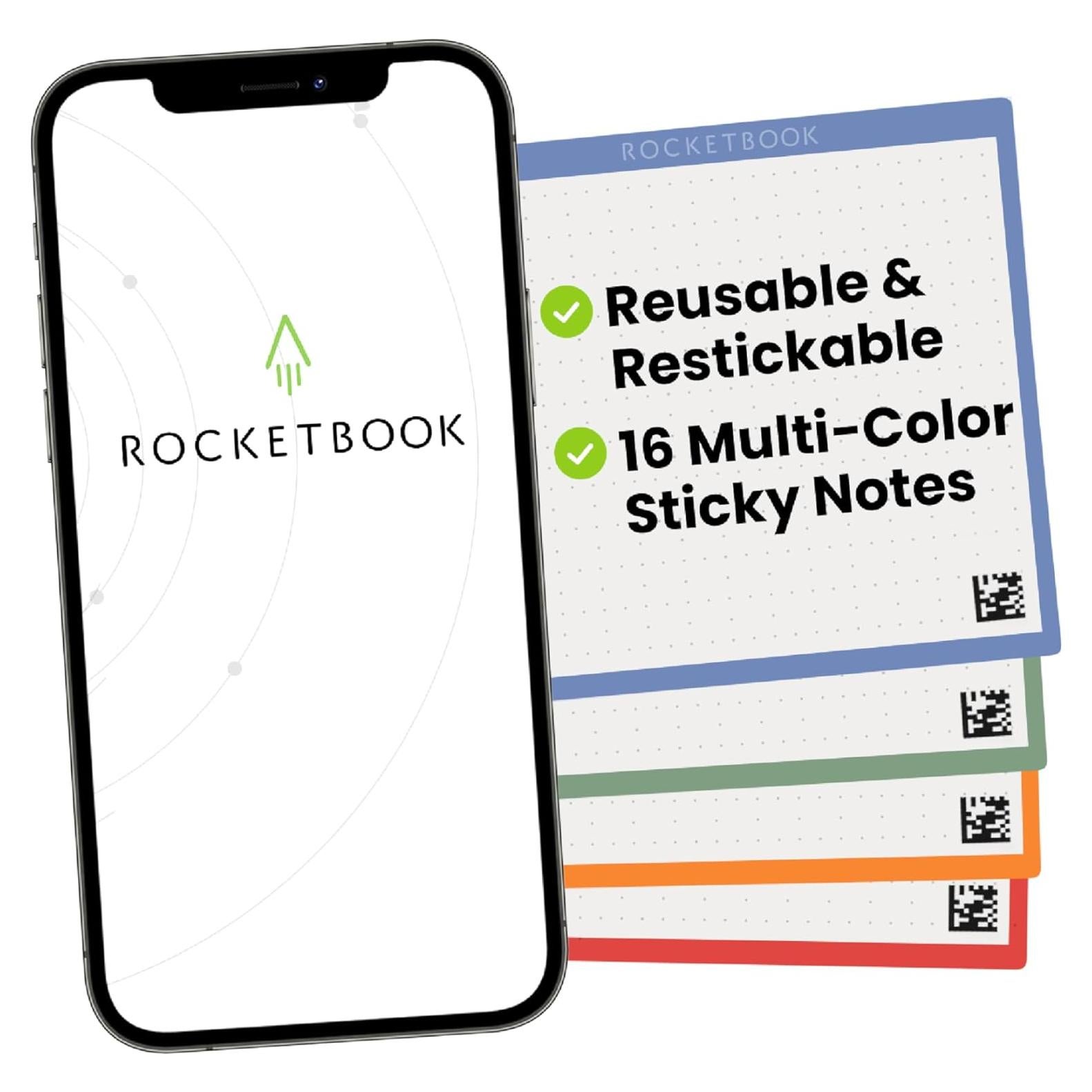 Notas Adhesivas Reutilizables Rocketbook Multicolores 10.41cm