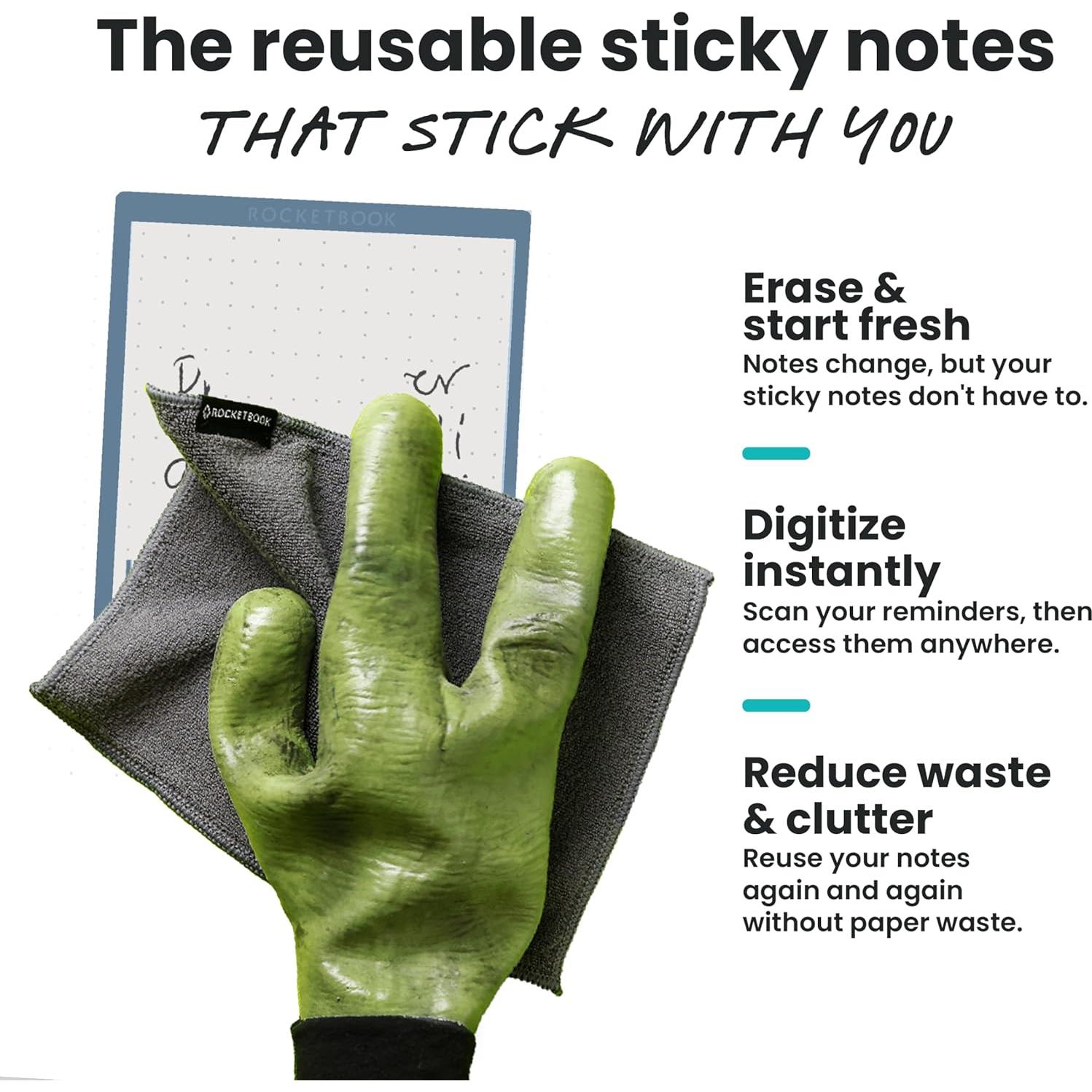 Notas Adhesivas Reutilizables Rocketbook Multicolores 10.41cm