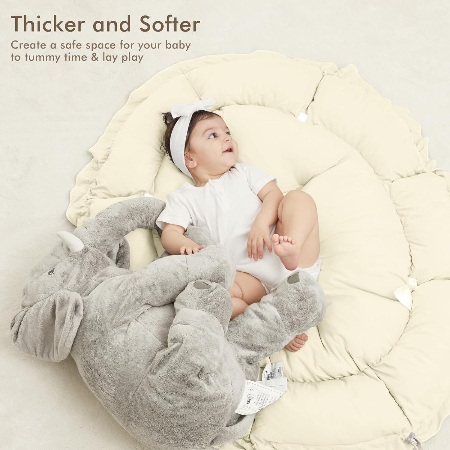 Alfombra de Juego 5 en 1 ANGELBLISS Beige con Juguetes